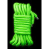 Ouch! Glow Corde de bondage phosphorescente Glow Rope 5M